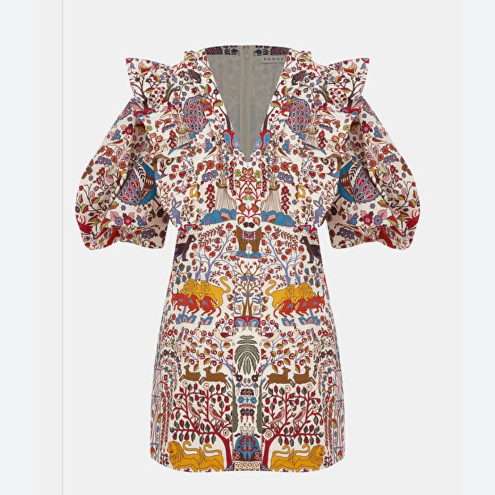 Rhode Millie dress NWT 12 jungle print